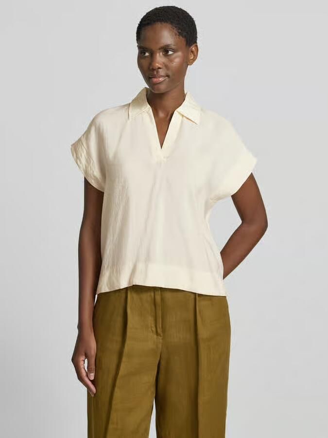Opus Regular fit blouse met korte mouwen van modalmix model 'Sinula' - Foto 2