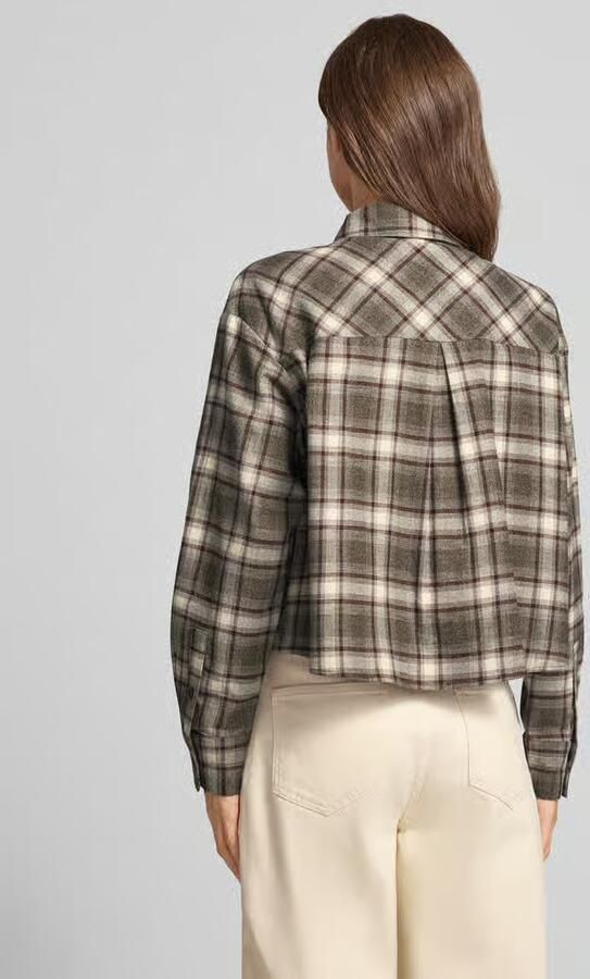 Opus Regular fit blouse met lange mouwen van puur katoen model 'Flakaro' - Foto 2