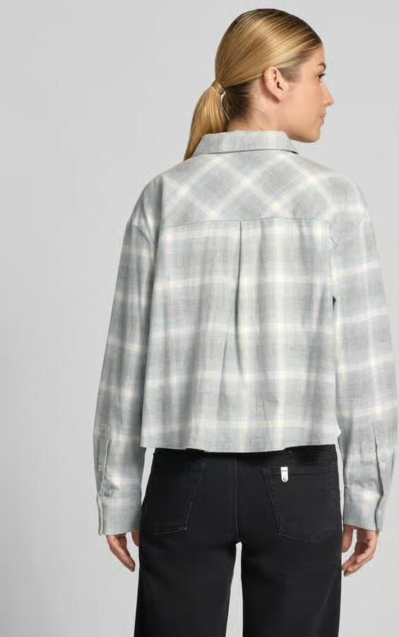 Opus Regular fit blouse met lange mouwen van puur katoen model 'Flakaro' - Foto 2