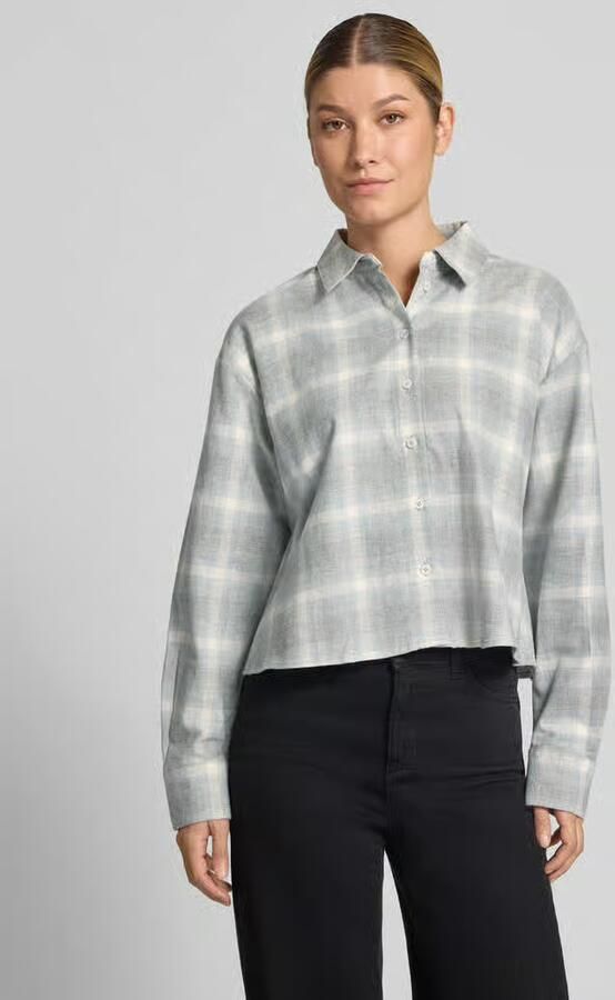 Opus Regular fit blouse met lange mouwen van puur katoen model 'Flakaro' - Foto 3