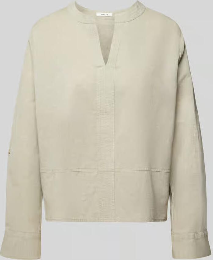 Opus regular fit blouse met V-hals model 'Feleen' - Foto 2