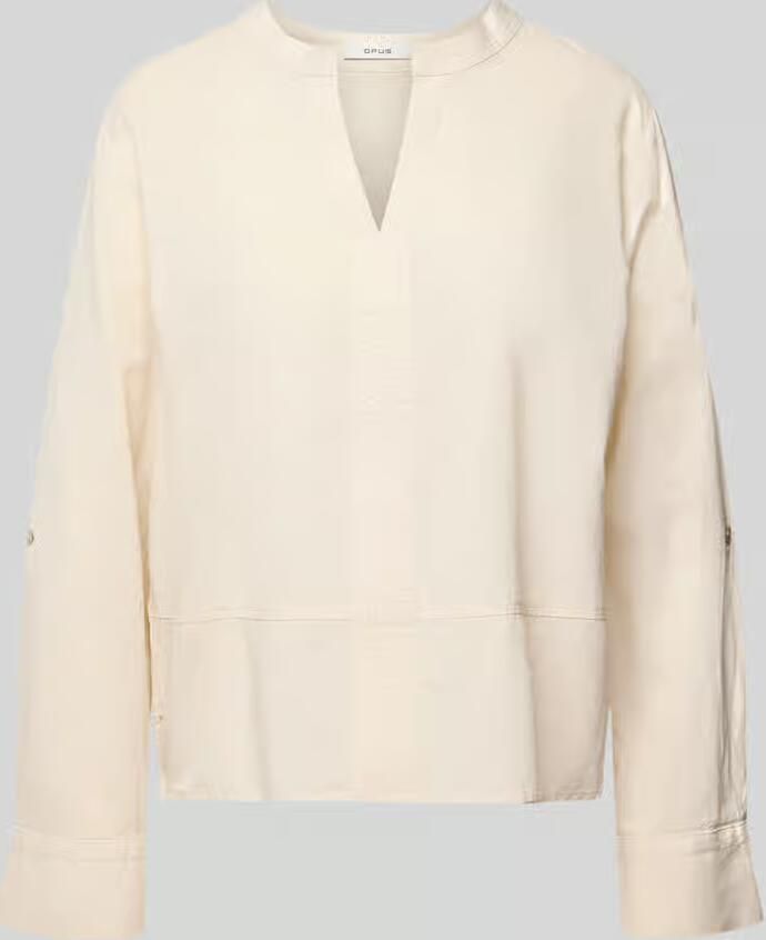 Opus regular fit blouse met V-hals model 'Feleen' - Foto 2