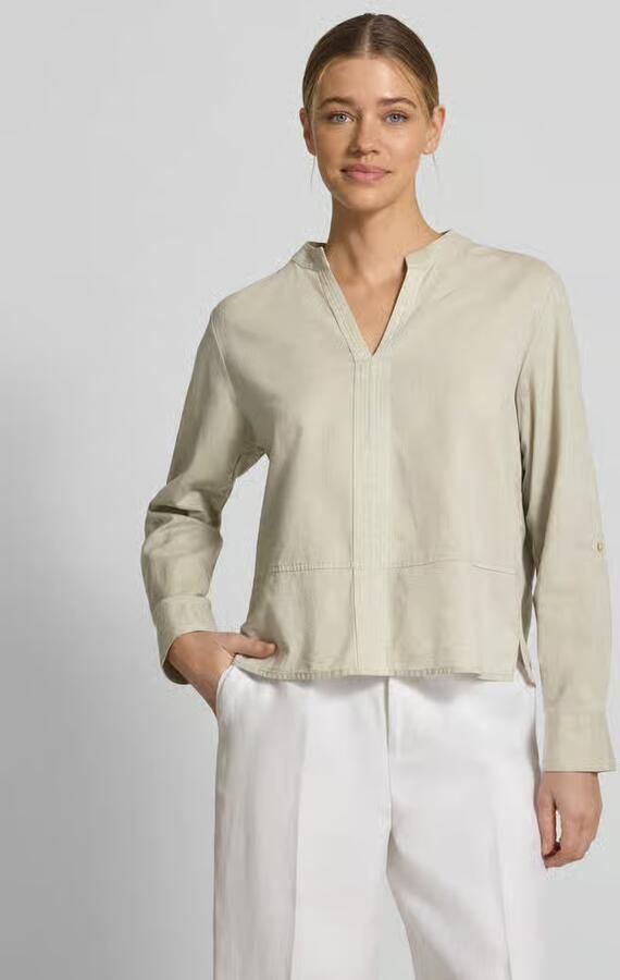 Opus regular fit blouse met V-hals model 'Feleen' - Foto 3