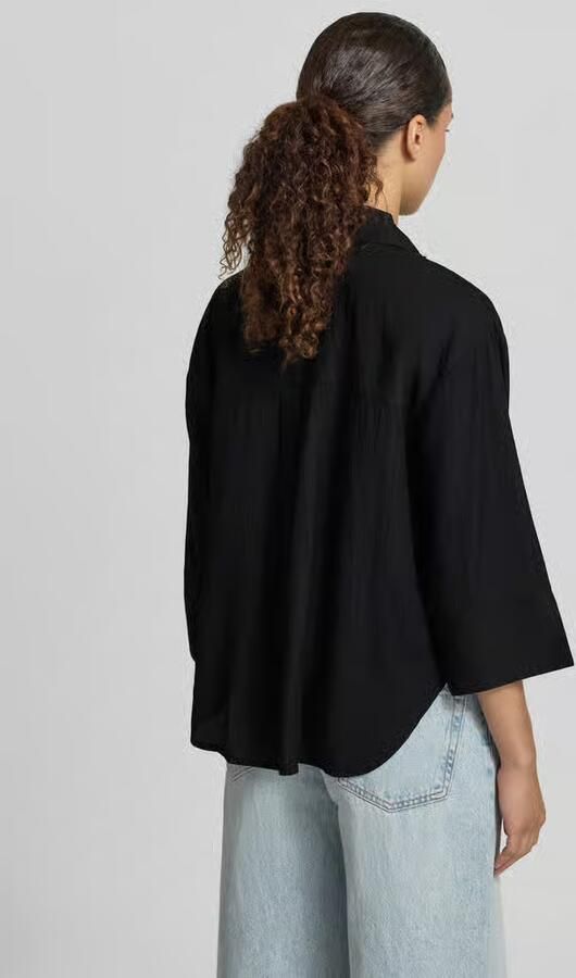 Opus regular fit blouse van mix van viscose met 3 4-mouw model 'Forna' - Foto 3