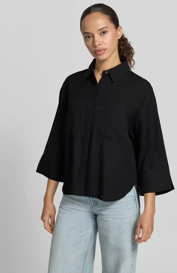 Opus regular fit blouse van mix van viscose met 3 4-mouw model 'Forna' - Foto 2