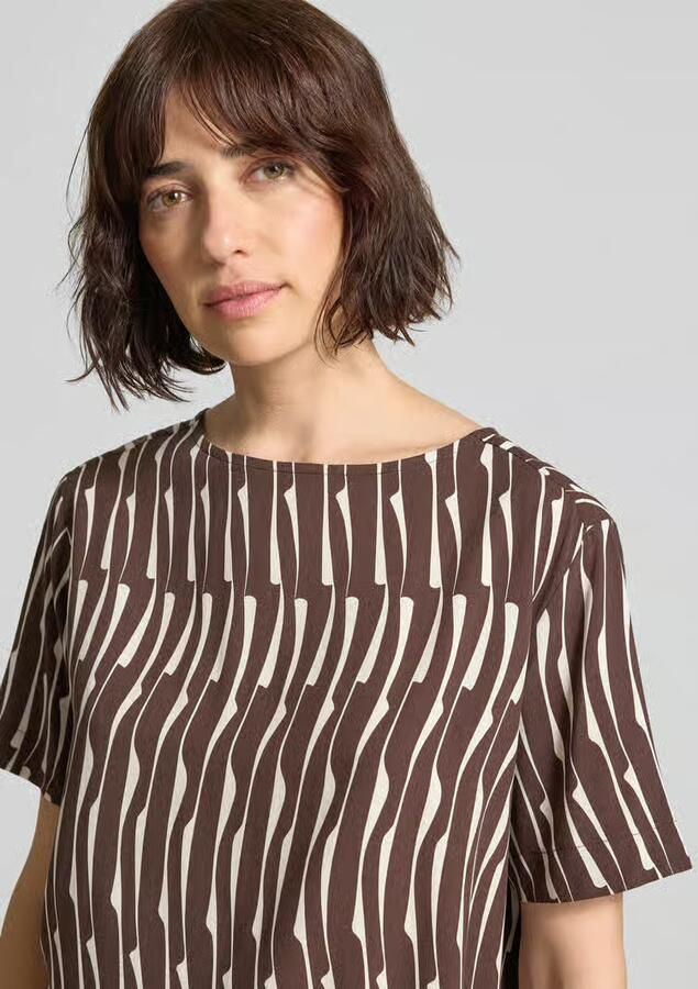 Opus regular fit blouse van viscose model 'Ferona bamboo'