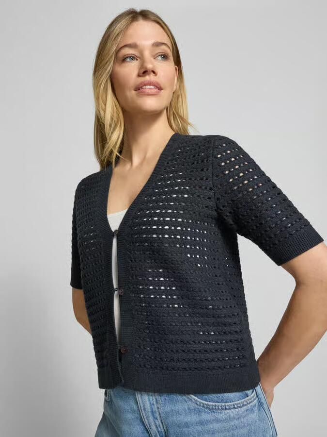 Opus regular fit cardigan van viscosemix model 'Dostal'