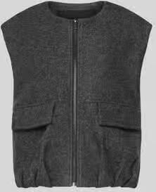 Opus Regular fit bodywarmer van mix van viscose en wol Model 'Womaya'