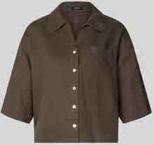 Opus regular fit linnen blouse met borstzak model 'Flippa'