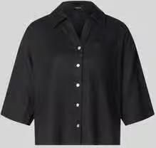 Opus regular fit linnen blouse met borstzak model 'Flippa'