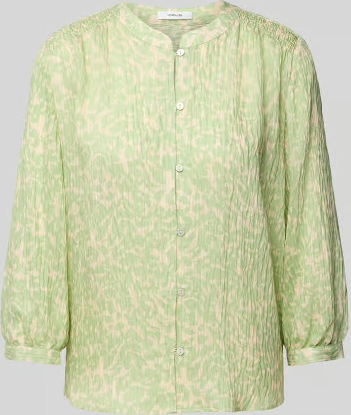 Opus Regular fit overhemdblouse in kreuklook model 'Famelia' - Foto 2