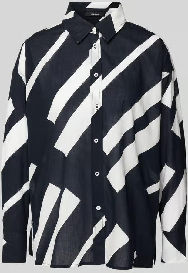 Opus Gestreepte blouse met lange mouwen Multicolor Dames - Foto 3