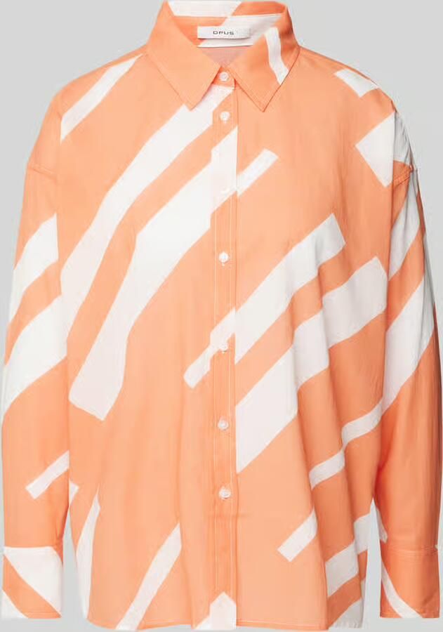 Opus Regular fit overhemdblouse met doorknoopsluiting