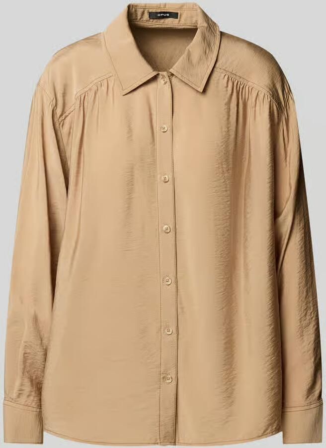 Opus Regular fit overhemdblouse met doorknoopsluiting model 'Famiga'