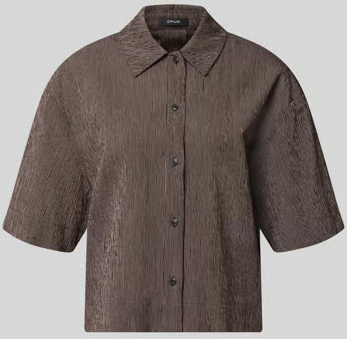 Opus regular fit overhemdblouse met kentkraag model 'Fababer' - Foto 3