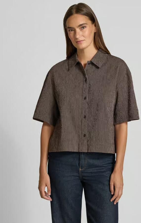 Opus regular fit overhemdblouse met kentkraag model 'Fababer' - Foto 3