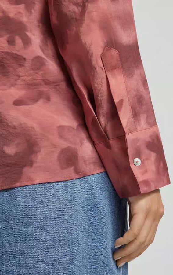 Opus Regular fit overhemdblouse met manchetten model 'Falkina'