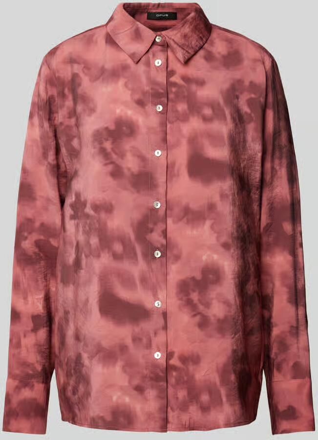 Opus Regular fit overhemdblouse met manchetten model 'Falkina' - Foto 2