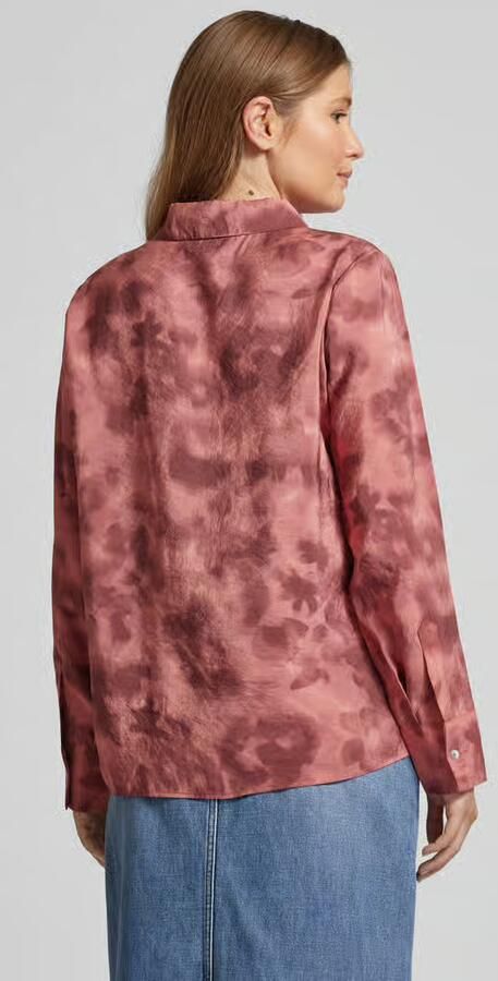 Opus Regular fit overhemdblouse met manchetten model 'Falkina' - Foto 4