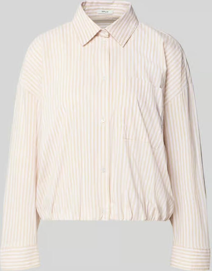 Opus Regular fit Overhemdblouse met Overhemdkraag