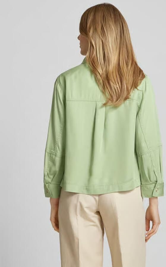 Opus Regular fit overhemdblouse met paspelzakken op de borst model 'Fadelia' - Foto 4