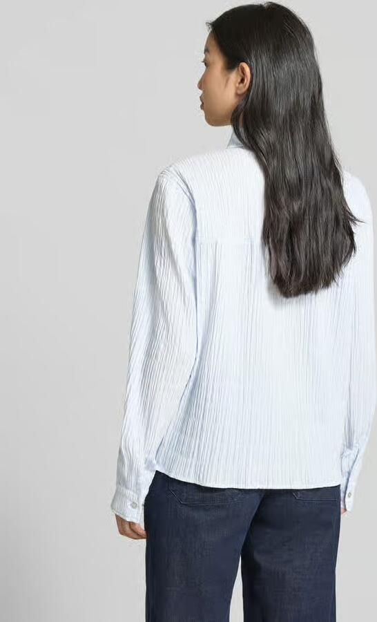 Opus Regular fit overhemdblouse met smokdetails model 'Finnea'