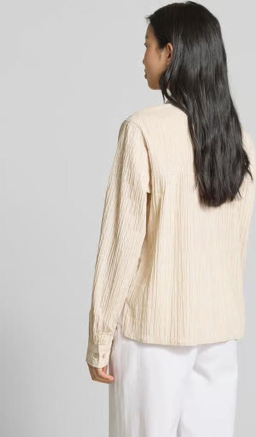 Opus Regular fit overhemdblouse met smokdetails model 'Finnea'