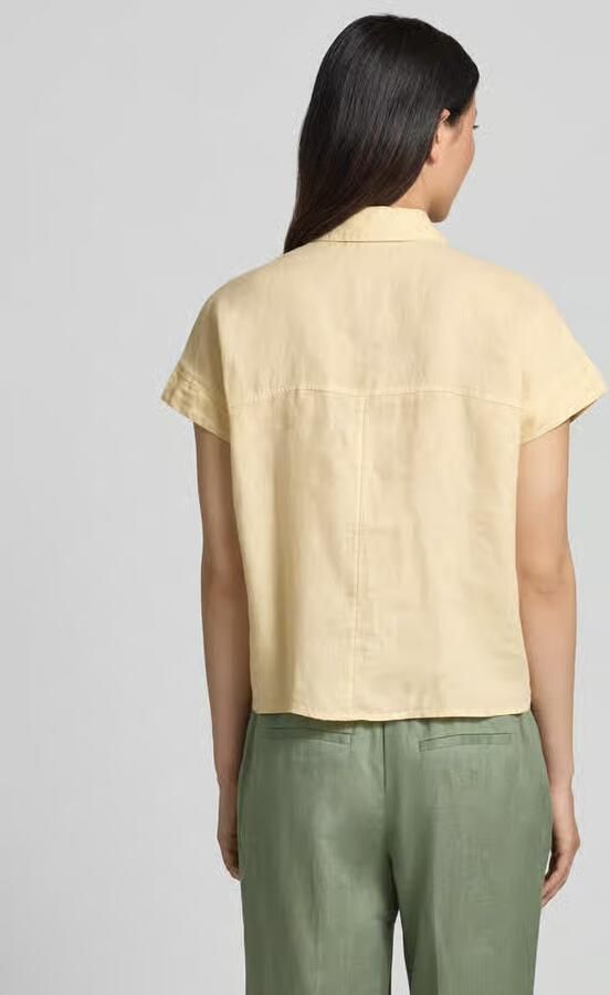Opus regular fit overhemdblouse van puur linnen model 'Felisa'
