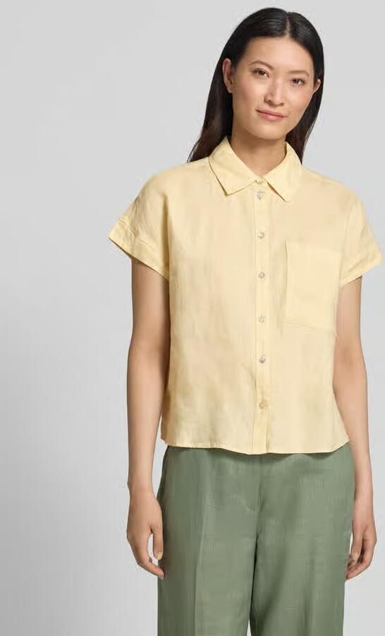Opus regular fit overhemdblouse van puur linnen model 'Felisa' - Foto 4