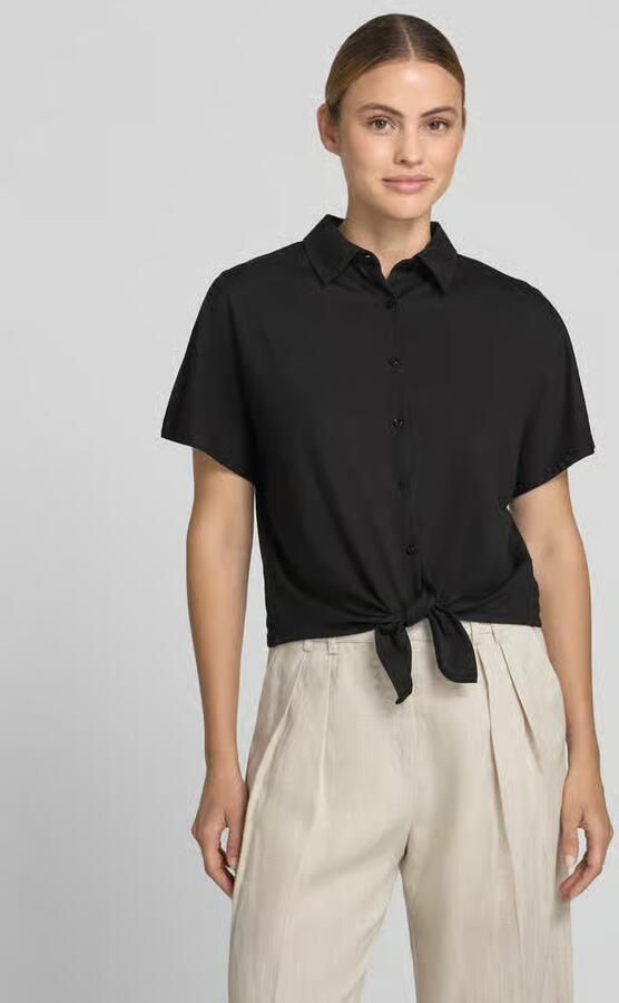 Opus regular fit overhemdblouse van viscosemix model 'Suruli' - Foto 4