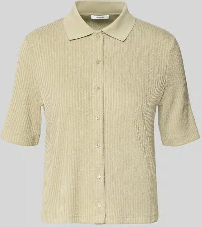 Opus regular fit poloshirt met doorlopende knoopsluiting - Foto 2