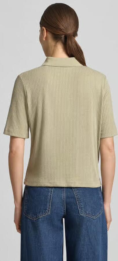 Opus regular fit poloshirt met doorlopende knoopsluiting - Foto 3