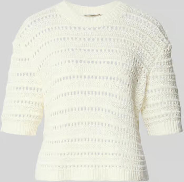 Opus regular fit sweatshirt met gaatjesmotief model 'Mina' - Foto 2