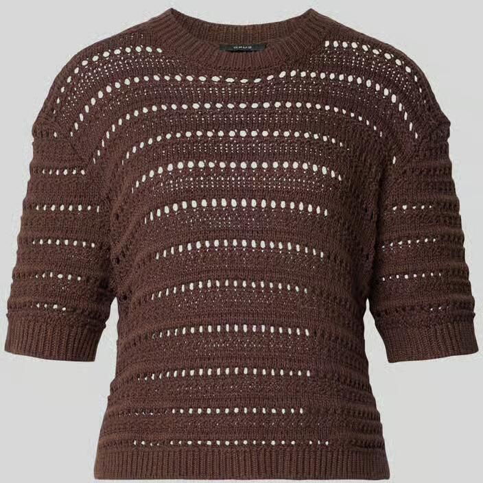 Opus regular fit sweatshirt met gaatjesmotief model 'Mina' - Foto 2