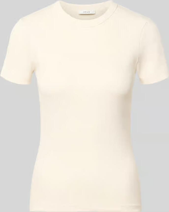 Opus regular fit T-shirt van katoenmix