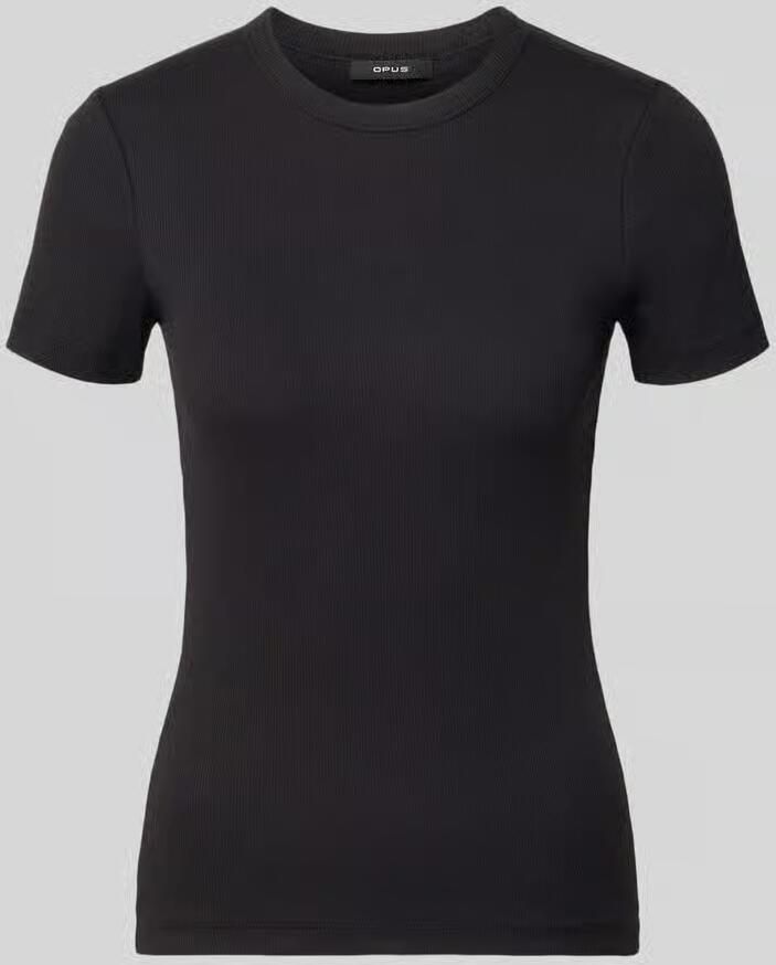 Opus T-shirt met ronde hals model 'Samuna'