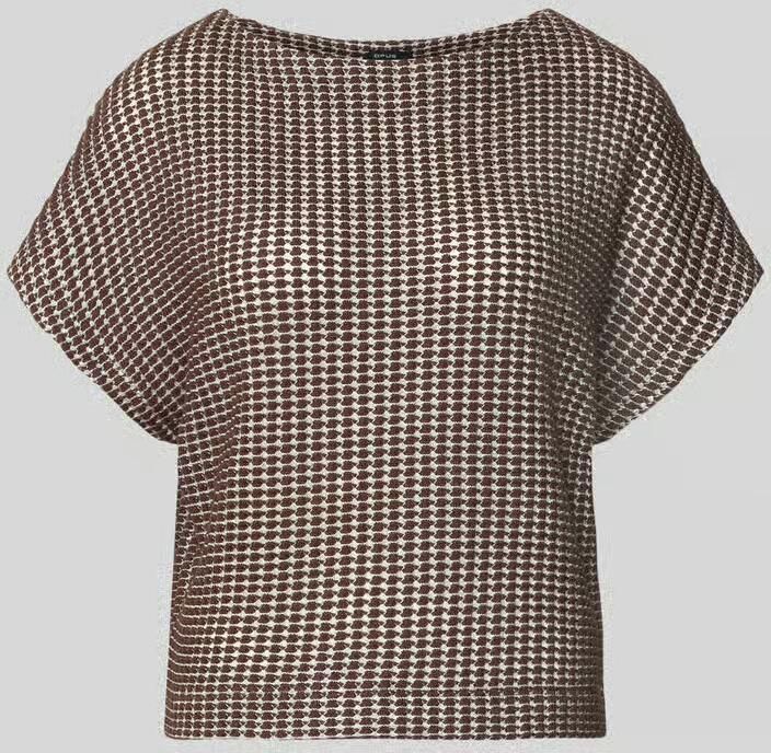 Opus Regular fit t-shirt van katoenmix model 'Gutina'