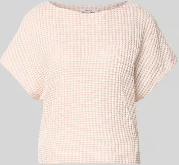 Opus Regular fit t-shirt van katoenmix model 'Gutina'