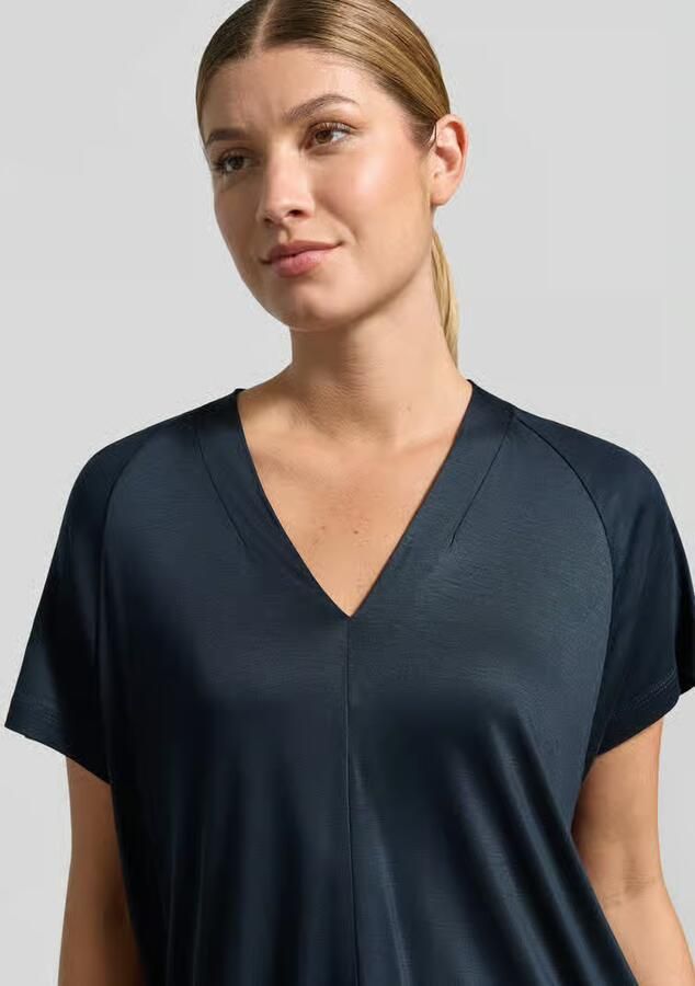 Opus Regular fit t-shirt van pure viscose model 'Sanebie' ' - Foto 2