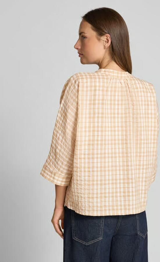 Opus Relaxed fit blouse met 3 4-mouwen model 'Fountry'