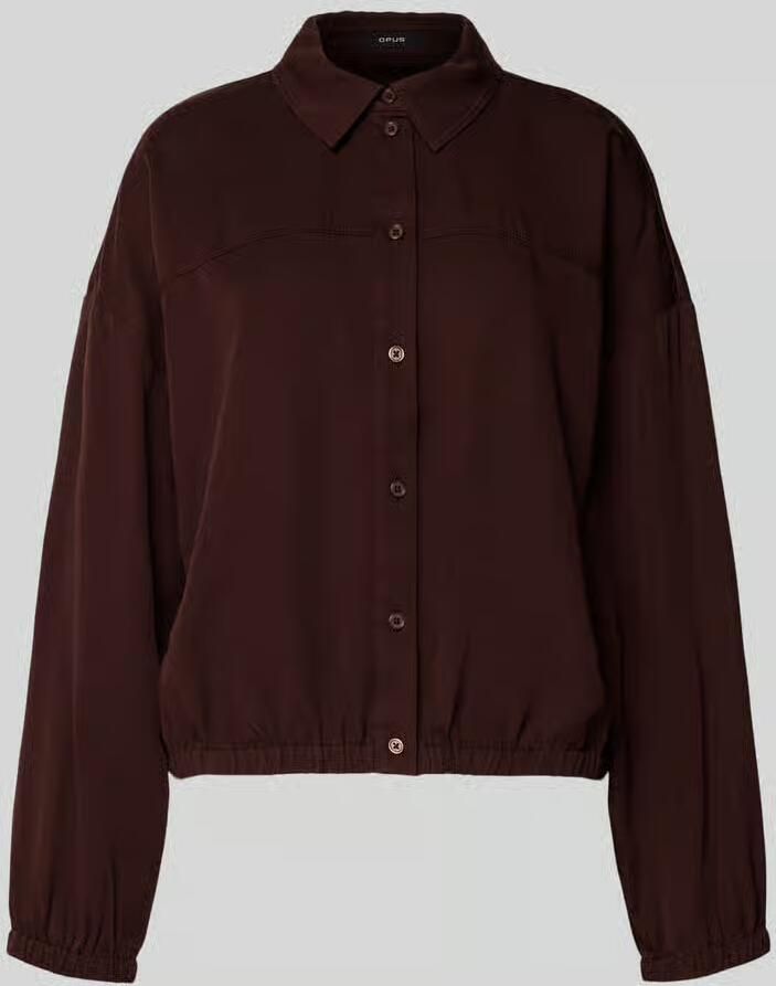 Opus Relaxed fit blouse met elastische band model 'fynamo'