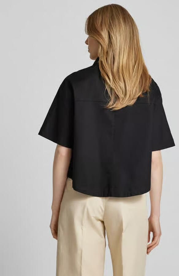 Opus Relaxed fit blouse met paspelzakken op de borst model 'Fringo' - Foto 3