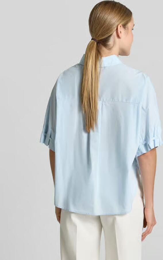 Opus relaxed fit blouse met verdekte knoopsluiting model 'Finoa'