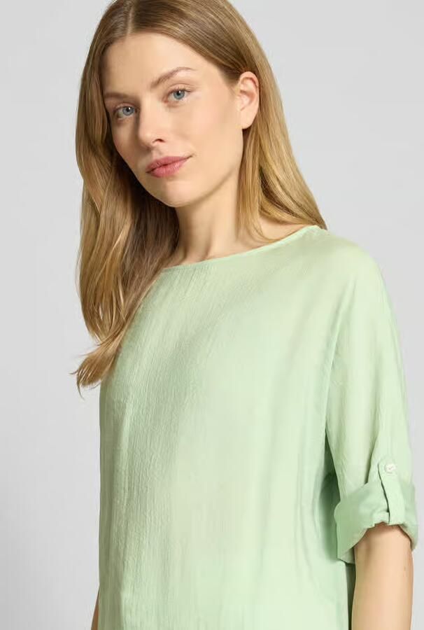 Opus Relaxed fit blouseshirt met 3 4-mouwen model 'Sumana'