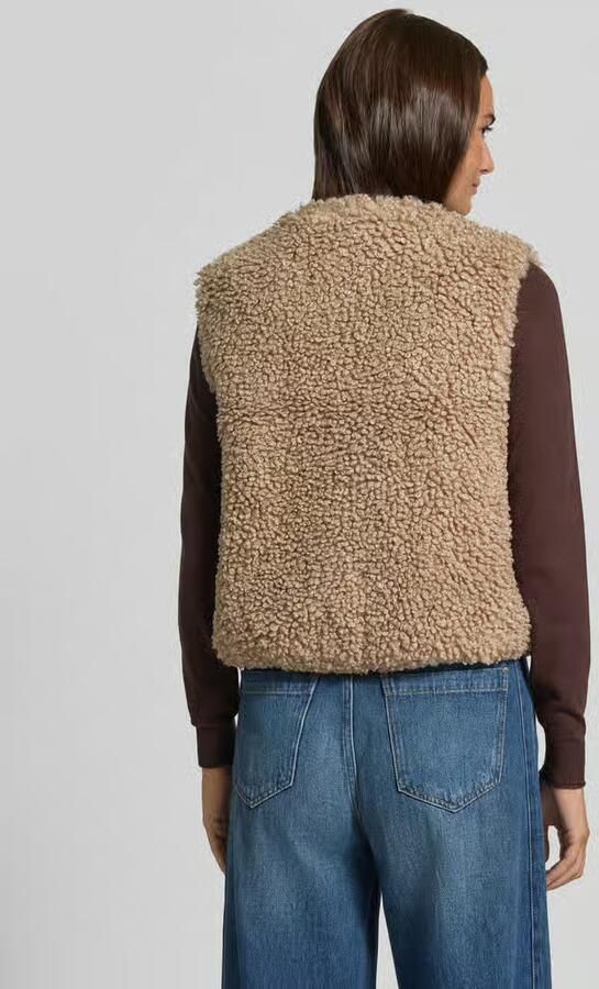 Opus relaxed fit bodywarmer met teddystructuur model 'Wikara' - Foto 3