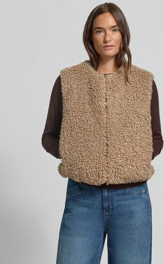 Opus relaxed fit bodywarmer met teddystructuur model 'Wikara' - Foto 2