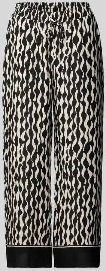 Opus relaxed fit culotte van pure viscose model 'Marou motion'