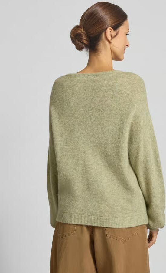 Opus Relaxed fit gebreide pullover met mix van mohair en wol model 'Pemine'