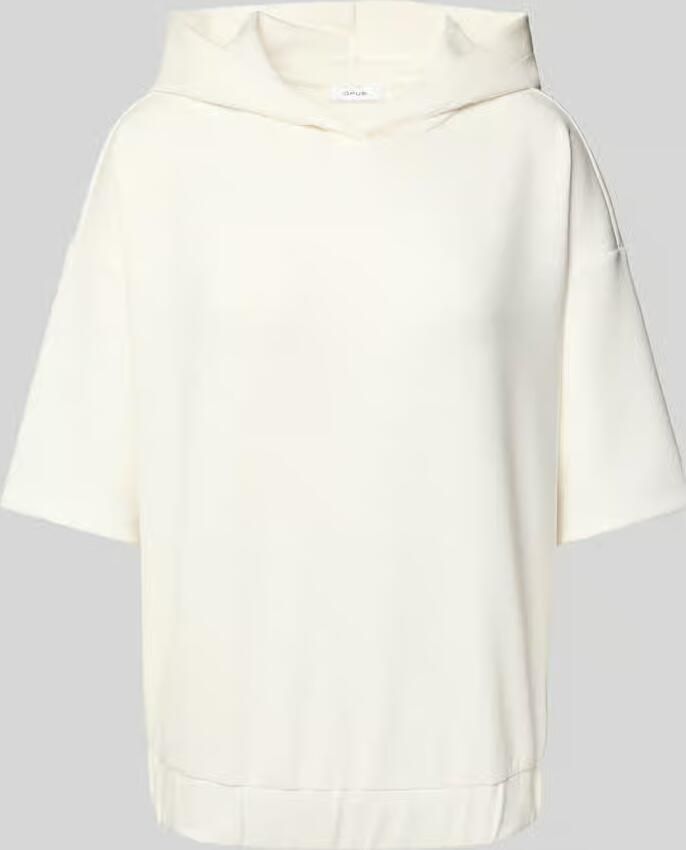 Opus Sweatshirt met capuchon en 1 2-mouwen model 'Gerta'
