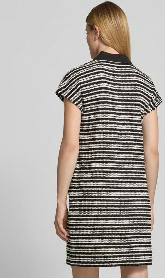 Opus relaxed fit jurk in tricotlook model 'Wary' - Foto 3